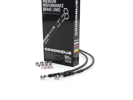 Goodridge 91-96 Yamaha TDM850 Carbon Front SS Brake Lines For Cheap