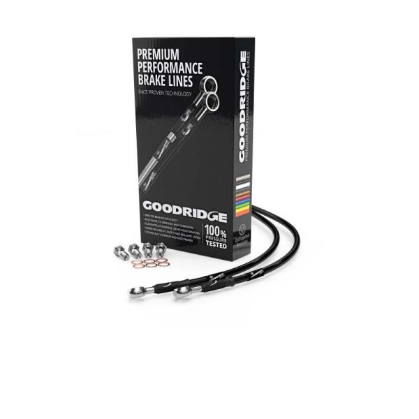 Goodridge 93-97 Yamaha YZF750 Black Rear SS Brake Lines Online