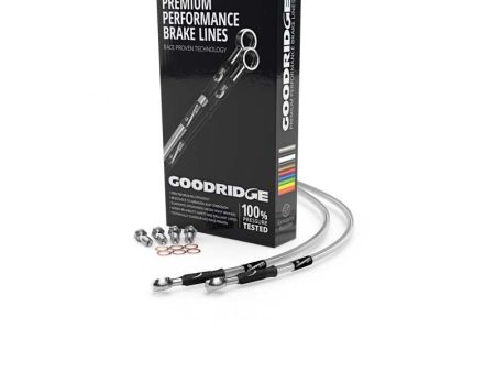 Goodridge 91-96 Yamaha TDM850 Clear Race Front SS Brake Lines Discount