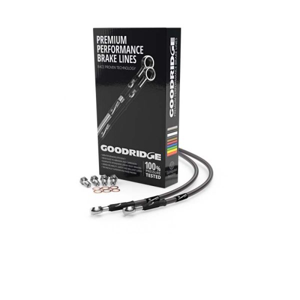 Goodridge 96-00 Yamaha TRX850 Carbon Front SS Brake Lines Sale