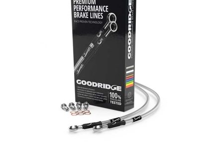 Goodridge 10-13 Yamaha FZ8 Clear Front Race Brake Lines Discount