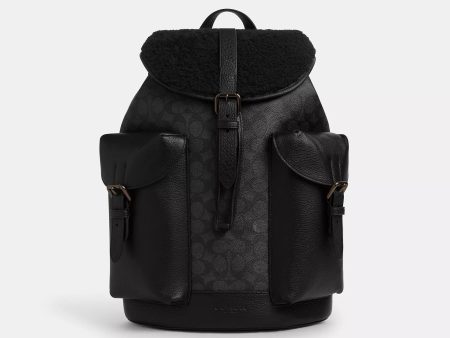 Coach Outlet Warner Backpack In Signature Canvas Supply