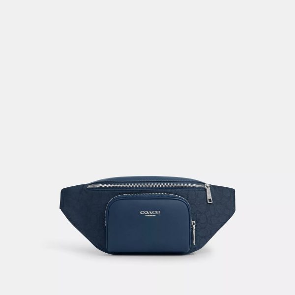 Coach Outlet Racer Belt Bag In Signature Jacquard Supply