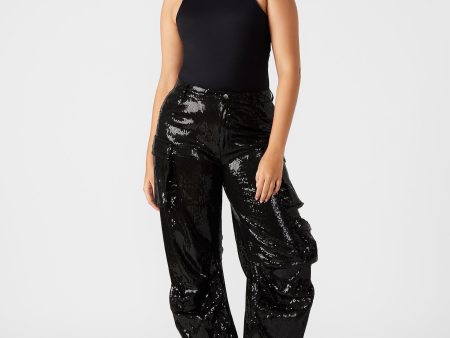 DUO SEQUIN PANT BLACK Discount