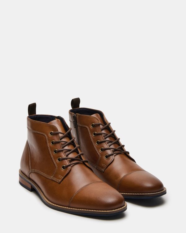 KREW COGNAC LEATHER Cheap