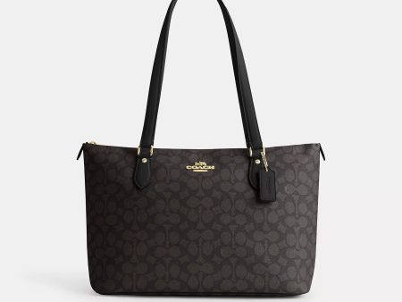 Coach Outlet Gallery Tote Bag In Signature Canvas For Cheap