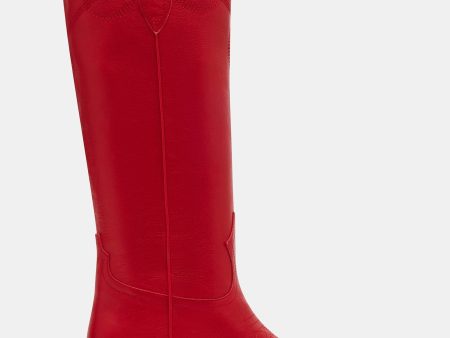 DOLLIE RED LEATHER Online Sale