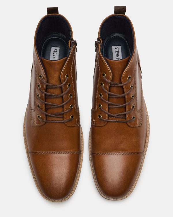 KREW COGNAC LEATHER Cheap