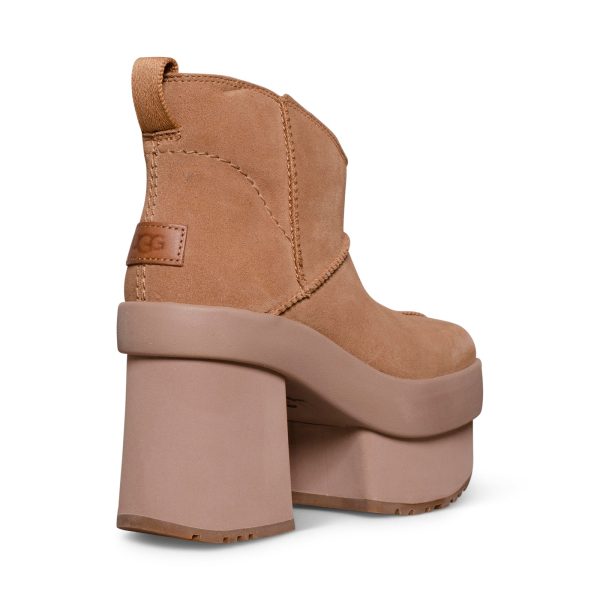 UGG New Heights Platform Mini Chestnut Boots - Women s on Sale