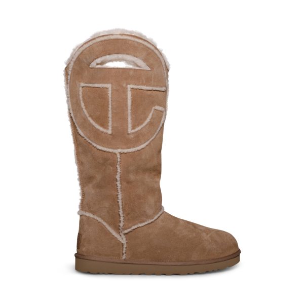 UGG X Telfar Logo Tall Chestnut Boots - All Gender on Sale