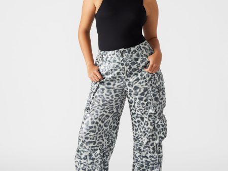 DUO SEQUIN PANT LEOPARD Discount