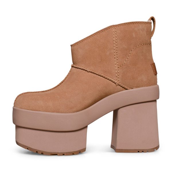 UGG New Heights Platform Mini Chestnut Boots - Women s on Sale