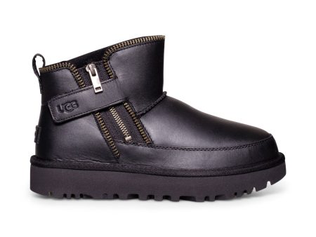 UGG Classic Mini Moto Black Boots - Women s Online now