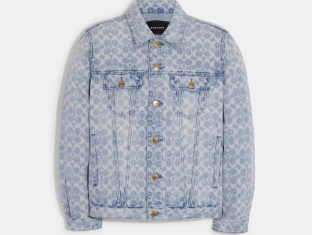 Coach Outlet Signature Denim Jacket Online Hot Sale