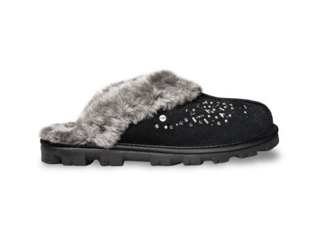 UGG Coquette Galaxy Black Slippers - Women s Discount