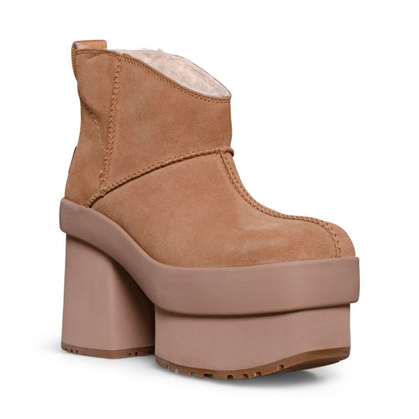 UGG New Heights Platform Mini Chestnut Boots - Women s on Sale