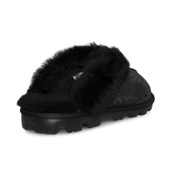 UGG Coquette Snow Leopard Black Slippers - Women s Online now