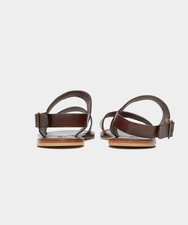 Tuscan Leather Double Strap Sandal in Brown Fashion