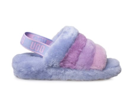 UGG Fluff Yeah Slide Cornflower Multi Slippers - Women s Hot on Sale