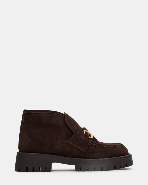 LEON CHOCOLATE BROWN SUEDE Sale