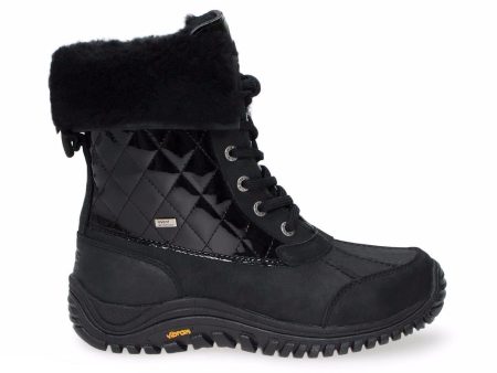 UGG Adirondack Quilted Black Boots For Cheap