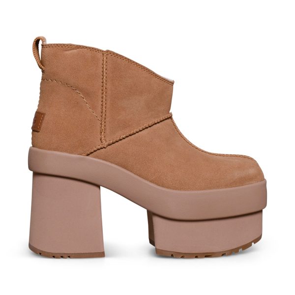 UGG New Heights Platform Mini Chestnut Boots - Women s on Sale