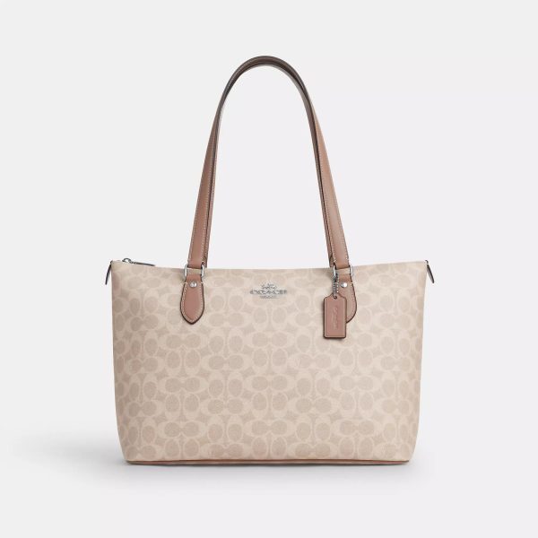 Coach Outlet Gallery Tote Bag In Signature Canvas For Cheap