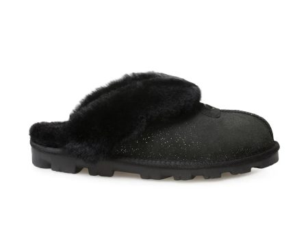 UGG Coquette Twinkle Black Slippers - Women s on Sale