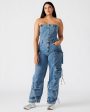 DUO DENIM JUMPSUIT Hot on Sale