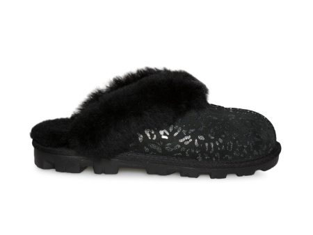 UGG Coquette Snow Leopard Black Slippers - Women s Online now