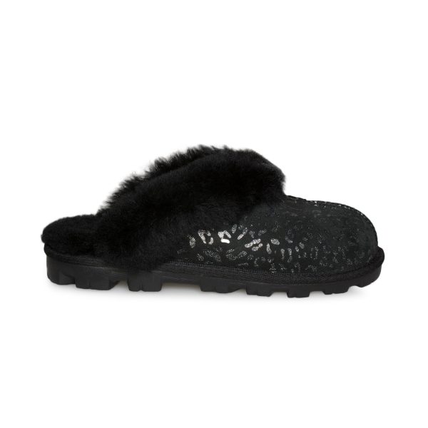 UGG Coquette Snow Leopard Black Slippers - Women s Online now