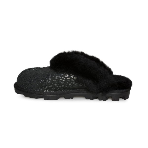 UGG Coquette Snow Leopard Black Slippers - Women s Online now