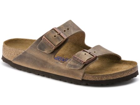 Birkenstock Arizona Soft Footbed Oiled Leather Sandal in Tobacco Brown Online Hot Sale