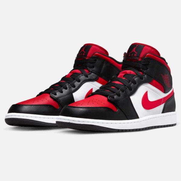 Air Jordan 1 Mid  Bred Toe  For Discount