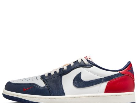 Air Jordan 1 Retro Low OG  Howard Bison  - Summit White Gym Red on Sale