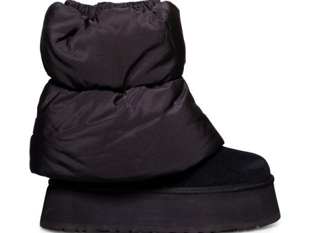 UGG Classic Mini Dipper Puffer Platform Black Boots - Women s Sale