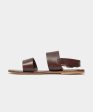 Tuscan Leather Double Strap Sandal in Brown Fashion