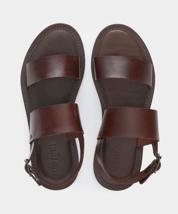 Tuscan Leather Double Strap Sandal in Brown Fashion