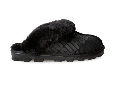 UGG Coquette UGG Logo Black Slippers - Women s Sale