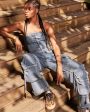 DUO DENIM JUMPSUIT Hot on Sale