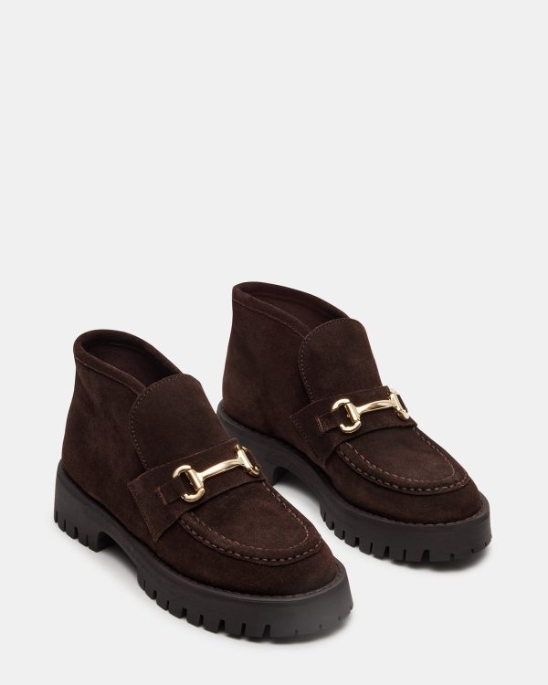 LEON CHOCOLATE BROWN SUEDE Sale