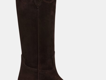 DOLLIE BROWN SUEDE For Cheap