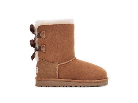 UGG Kids  Bailey Bow II (Chestnut) Fashion