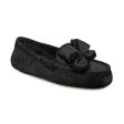 UGG Ansley Heritage Bow Black Slippers - Women s Supply