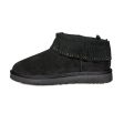 UGG Ultra Mini Fringe Bling Black Boots - Women s Online Hot Sale