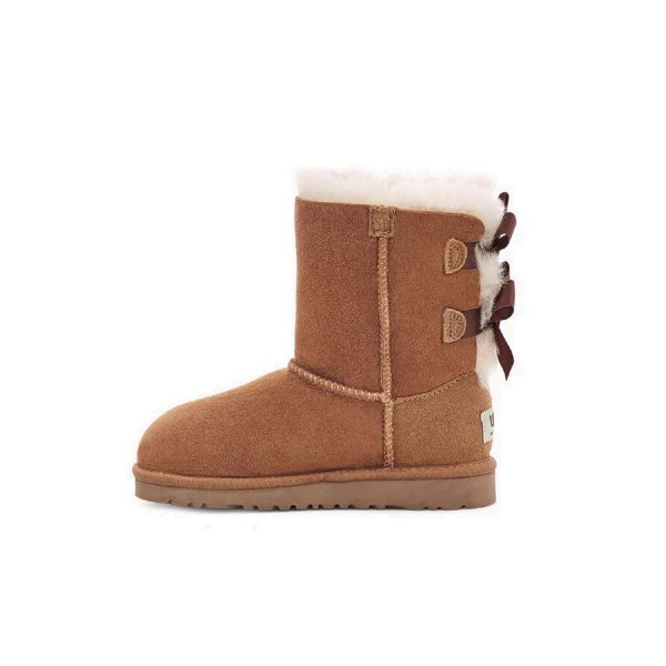 UGG Kids  Bailey Bow II (Chestnut) Fashion