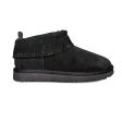 UGG Ultra Mini Fringe Bling Black Boots - Women s Online Hot Sale