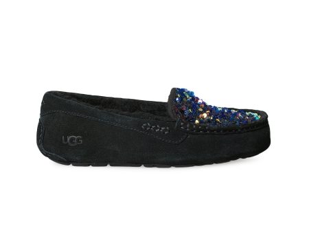 UGG Ansley Stellar Sequin Black Slippers - Women s Online Sale