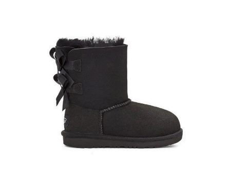 UGG Kids  Bailey Bow II (Black) Hot on Sale