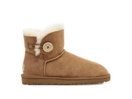 UGG Mini Bailey Button II (Chestnut) Hot on Sale